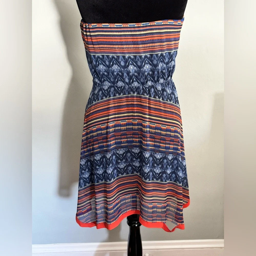 Rare Anthropologie Maeve - Multicolor Strapless Dress - Size Large - Picture 3 of 10